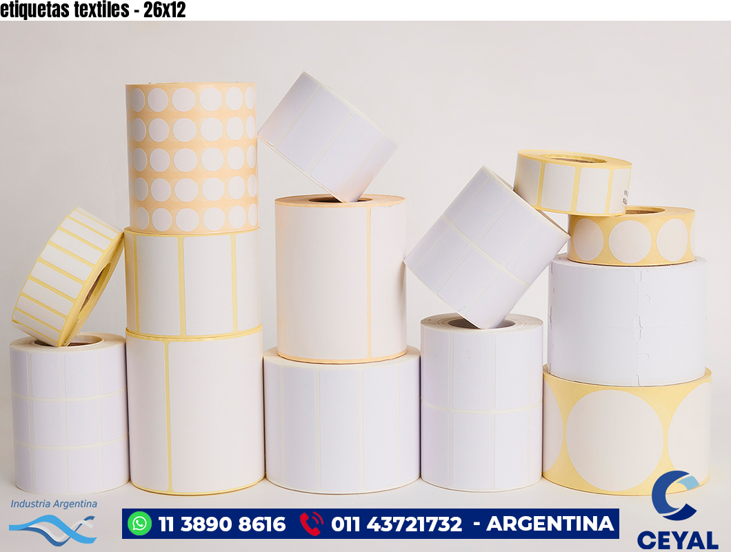 etiquetas textiles - 26x12