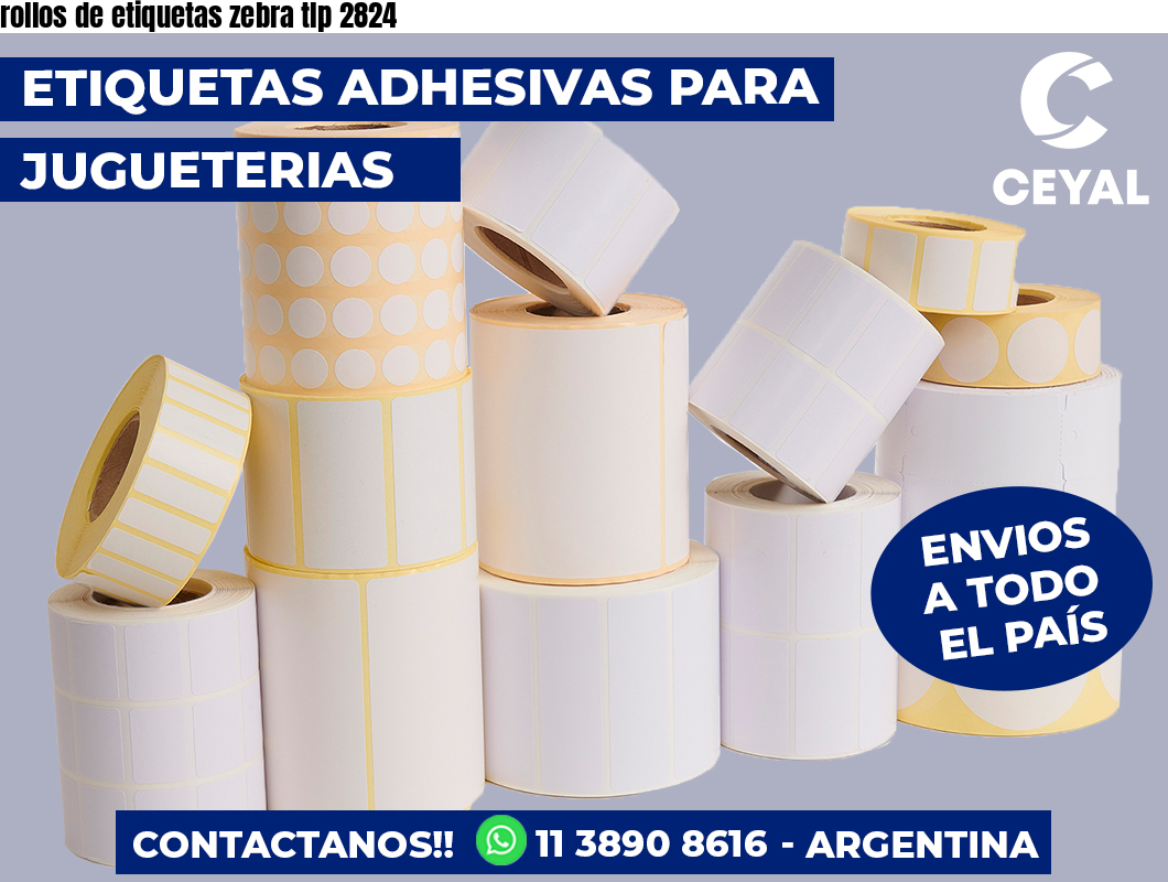 rollos de etiquetas zebra tlp 2824