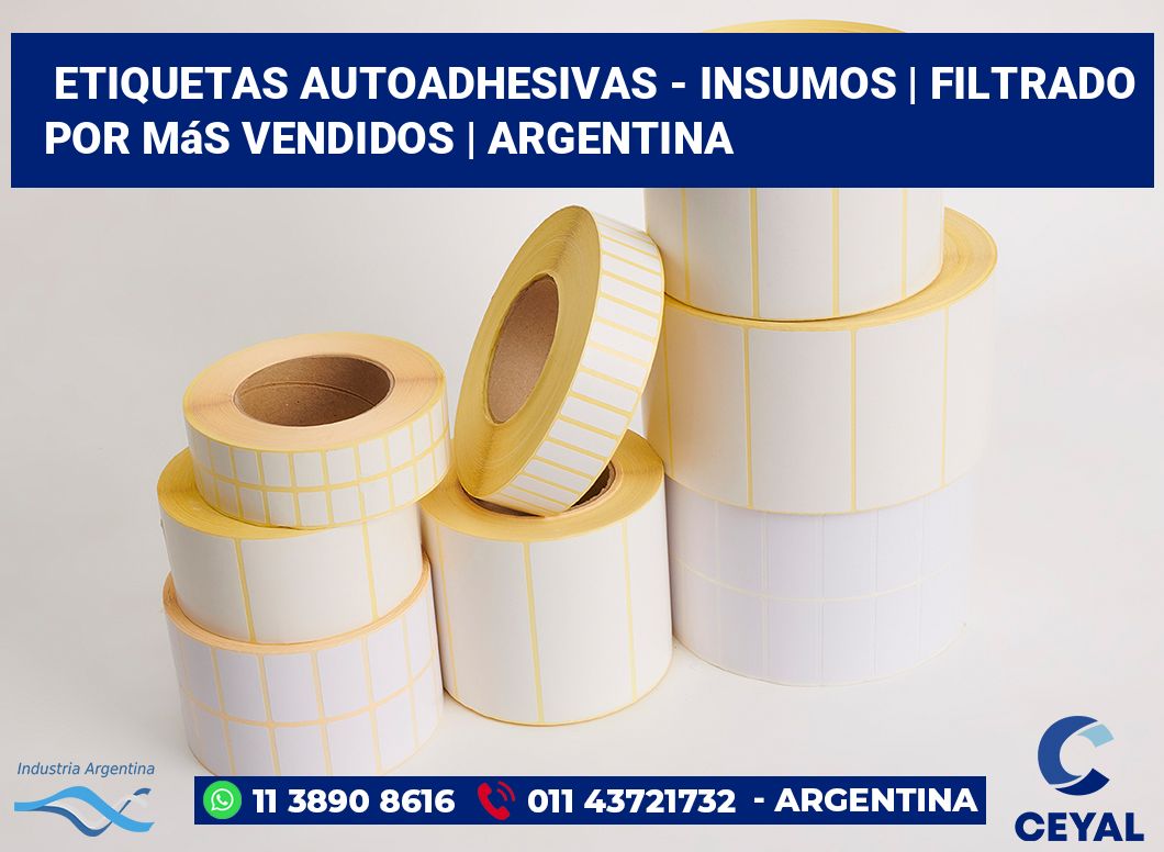 Etiquetas autoadhesivas - insumos | Filtrado por más vendidos | Argentina