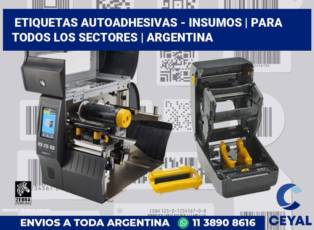 Etiquetas autoadhesivas - insumos | Para todos los sectores | Argentina