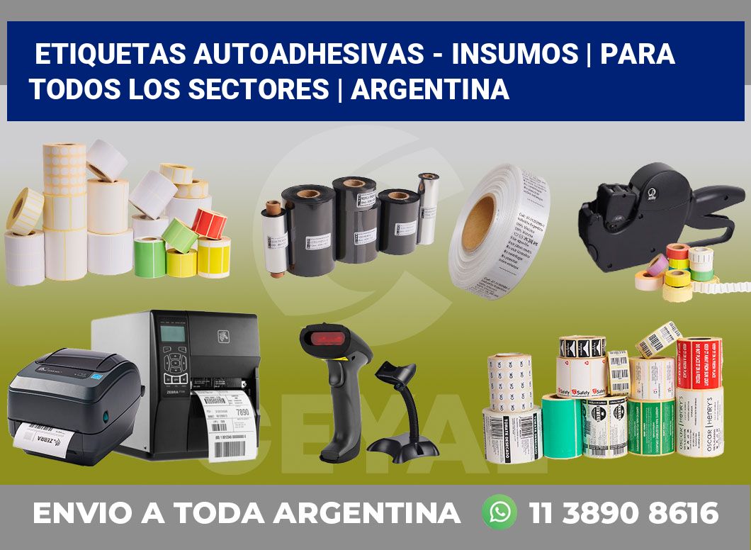 Etiquetas autoadhesivas – insumos | Para todos los sectores | Argentina