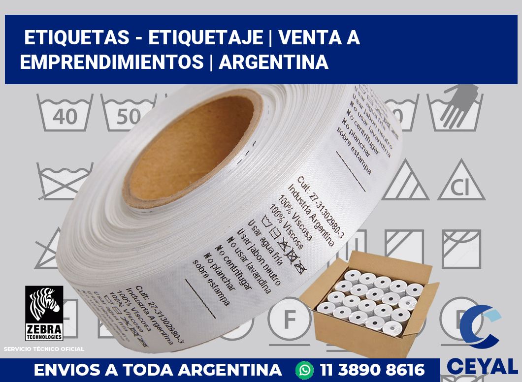 Etiquetas - etiquetaje | Venta a emprendimientos | Argentina