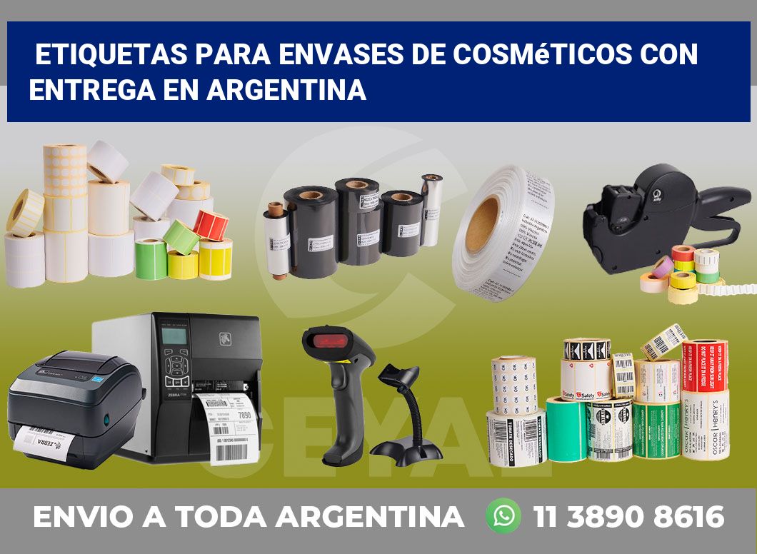 Etiquetas para Envases de Cosméticos con Entrega en Argentina