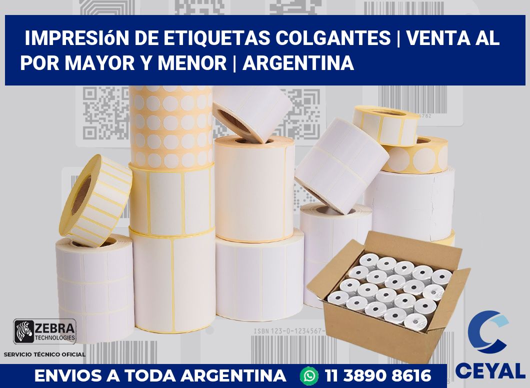 Impresión de etiquetas colgantes | Venta al por mayor y menor | Argentina