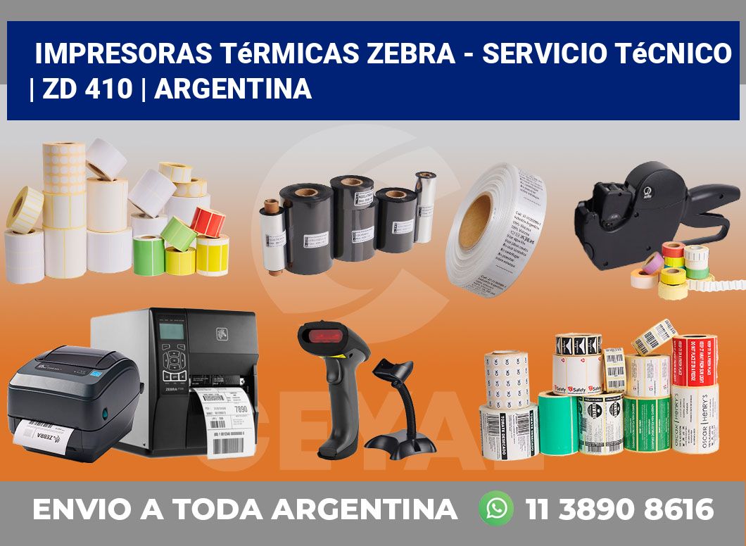 Impresoras térmicas Zebra – servicio técnico | ZD 410 | Argentina