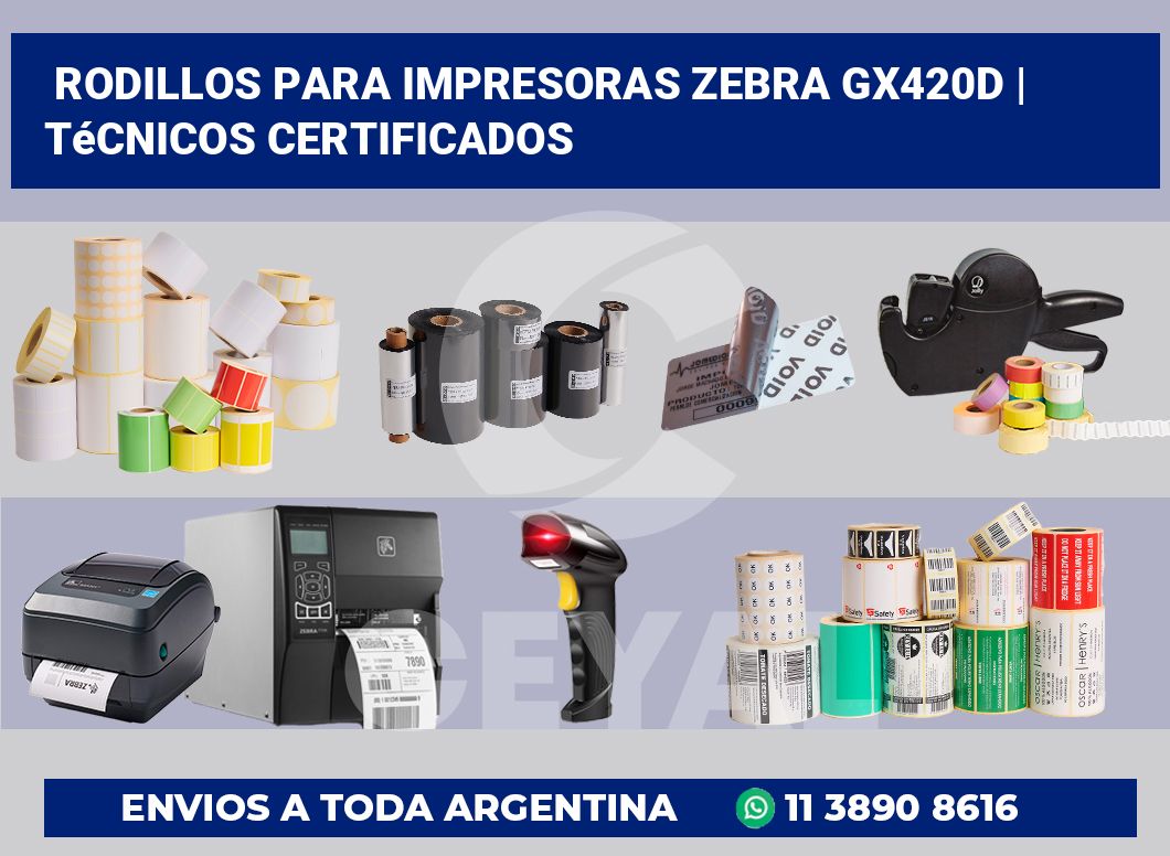 Rodillos para impresoras Zebra GX420d | Técnicos certificados