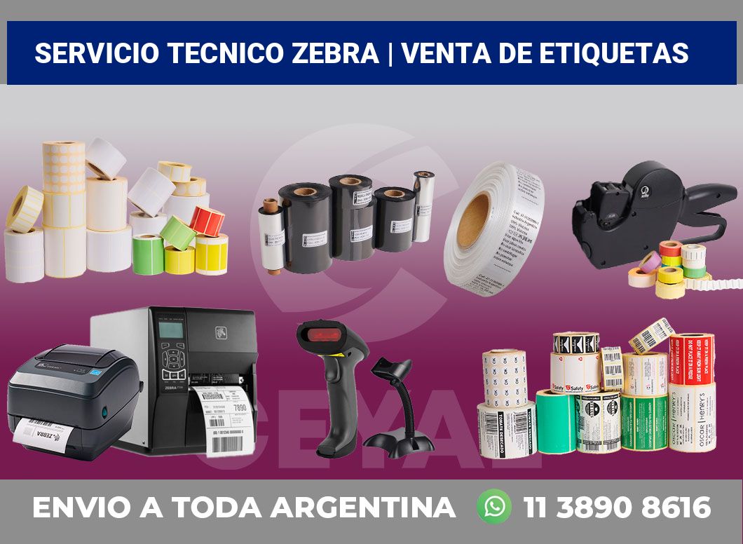 Servicio tecnico Zebra | venta de etiquetas