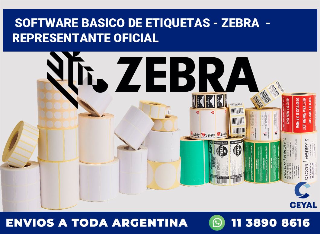 Software basico de etiquetas – Zebra  – Representante oficial