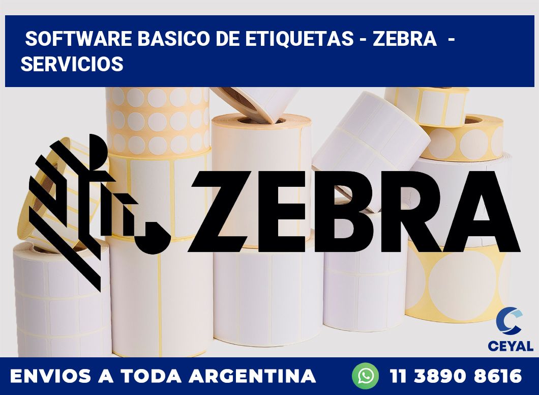 Software basico de etiquetas – Zebra  – Servicios