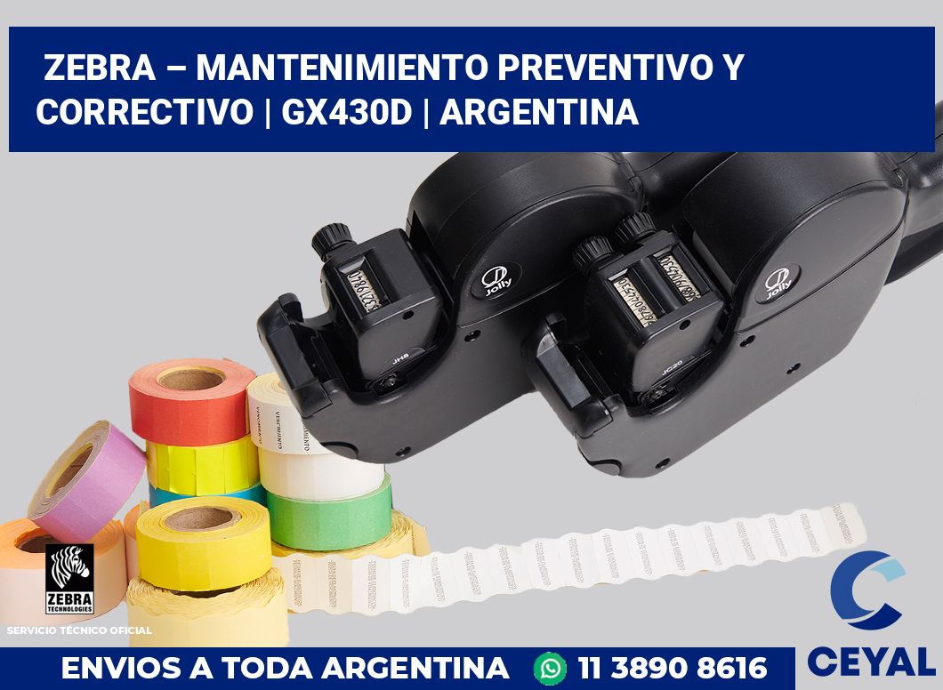 Zebra – mantenimiento preventivo y correctivo | GX430d | Argentina