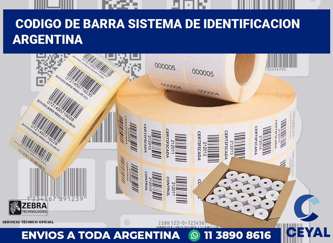 codigo de barra sistema de identificacion  argentina