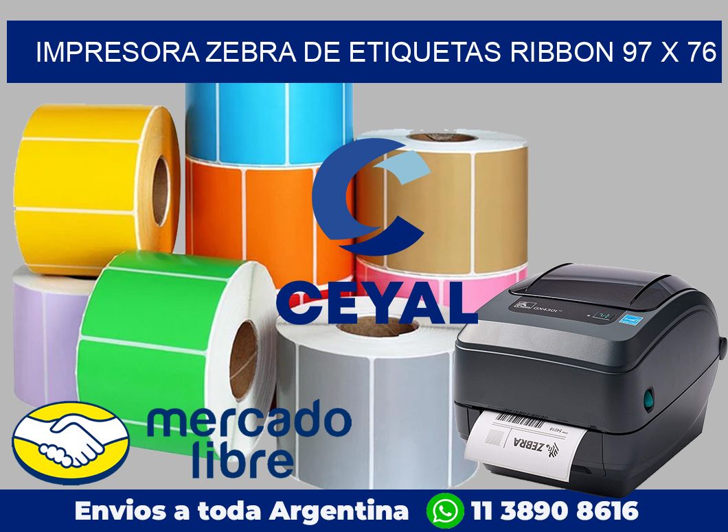 Impresora Zebra de etiquetas ribbon 97 x 76