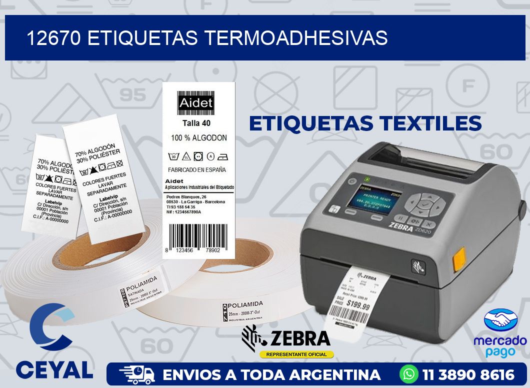 12670 ETIQUETAS TERMOADHESIVAS