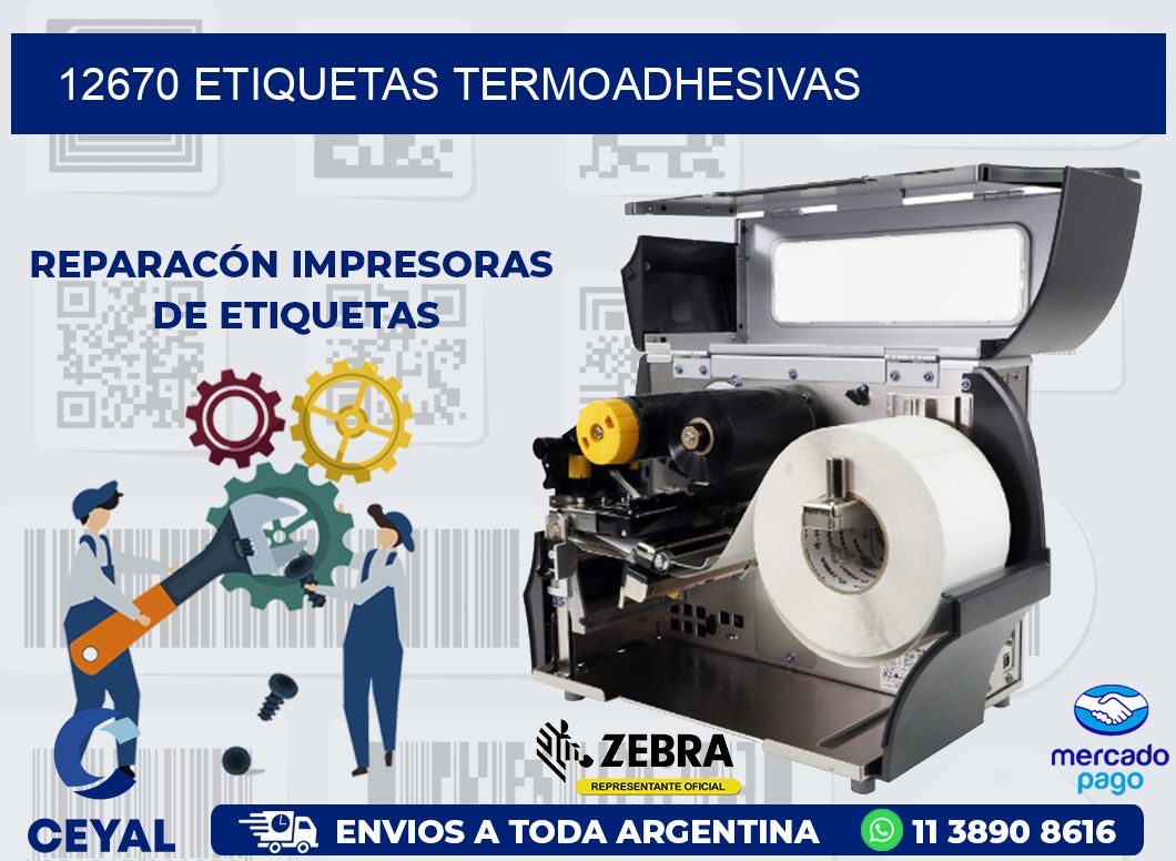 12670 ETIQUETAS TERMOADHESIVAS