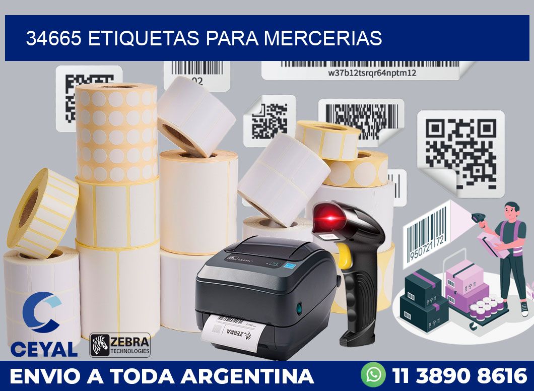 34665 ETIQUETAS PARA MERCERIAS