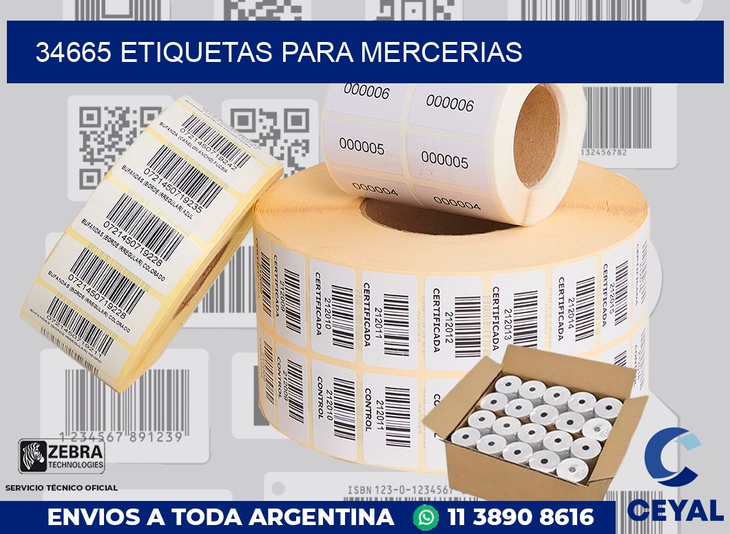 34665 ETIQUETAS PARA MERCERIAS