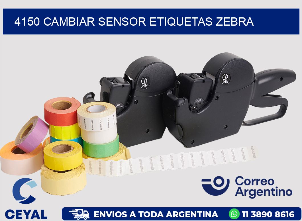 4150 CAMBIAR SENSOR ETIQUETAS ZEBRA