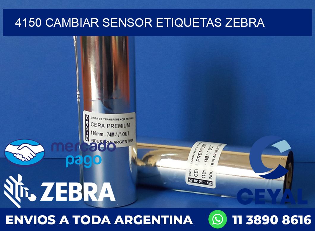 4150 CAMBIAR SENSOR ETIQUETAS ZEBRA