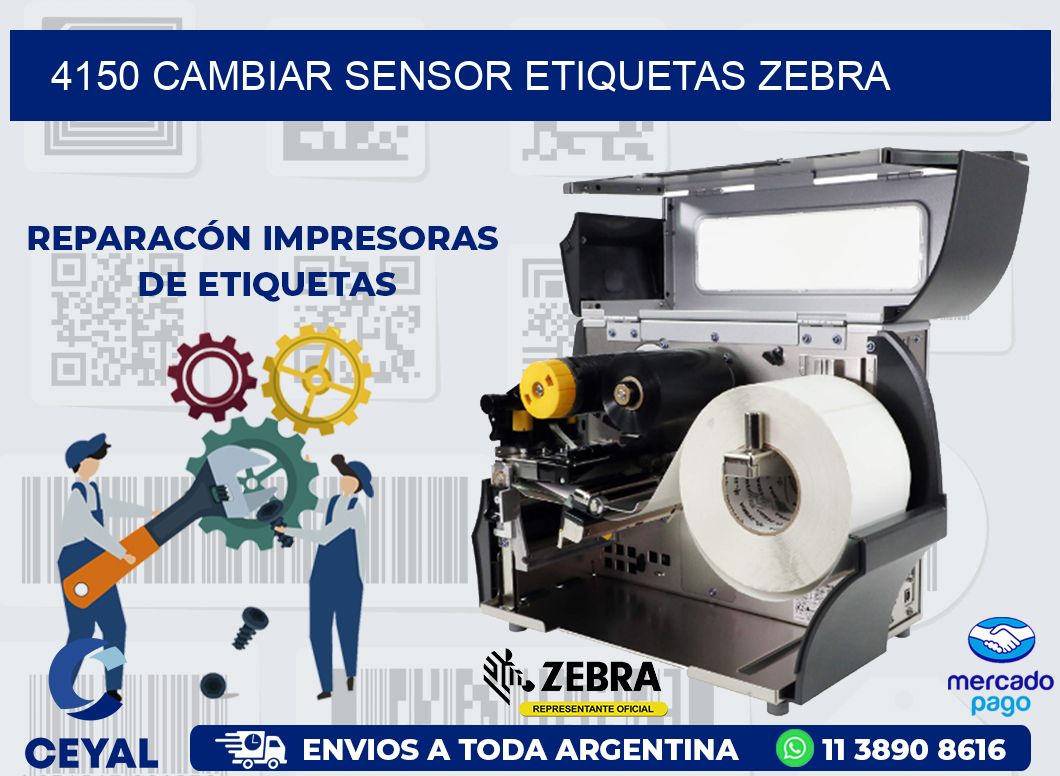 4150 CAMBIAR SENSOR ETIQUETAS ZEBRA