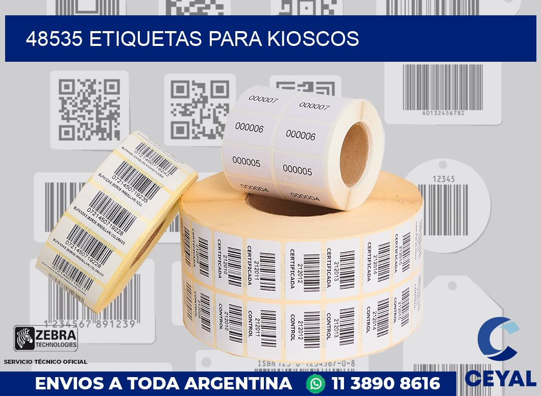 48535 ETIQUETAS PARA KIOSCOS