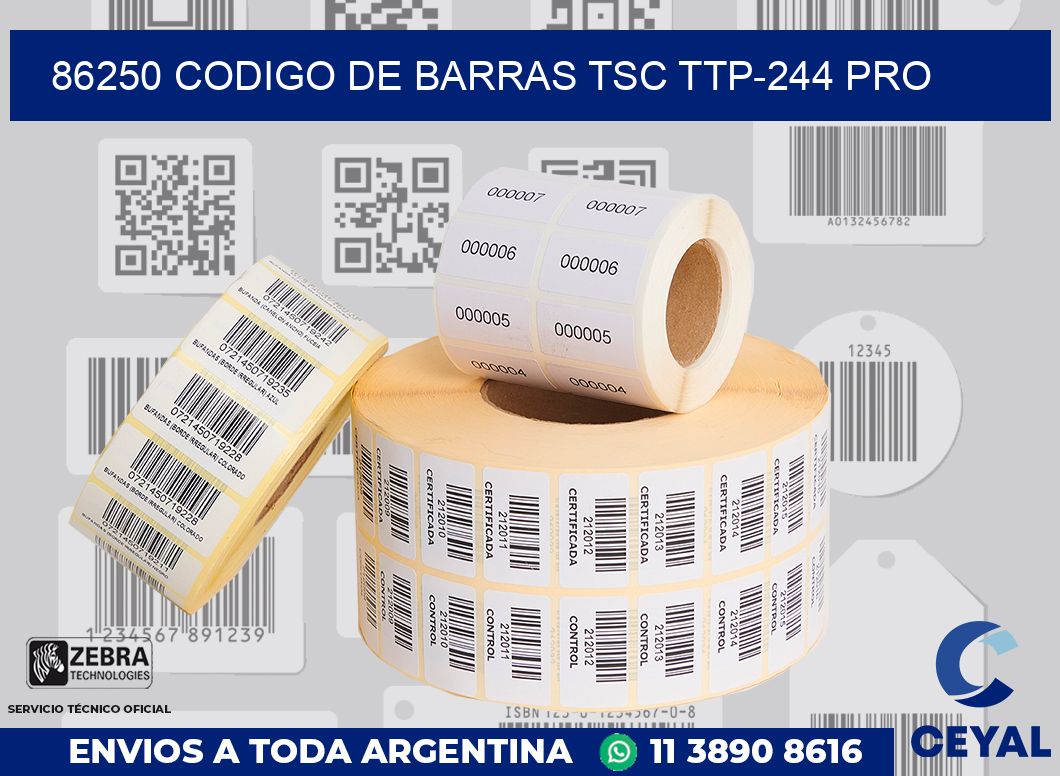 86250 CODIGO DE BARRAS TSC TTP-244 PRO