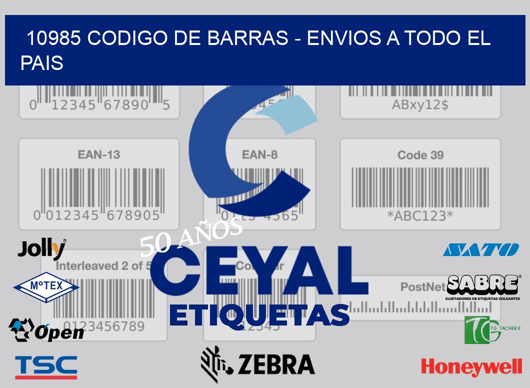 10985 CODIGO DE BARRAS – ENVIOS A TODO EL PAIS