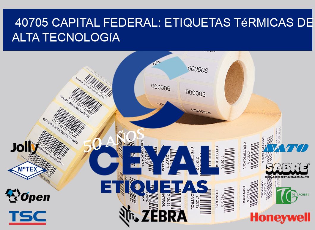 40705 Capital Federal: Etiquetas Térmicas de Alta Tecnología