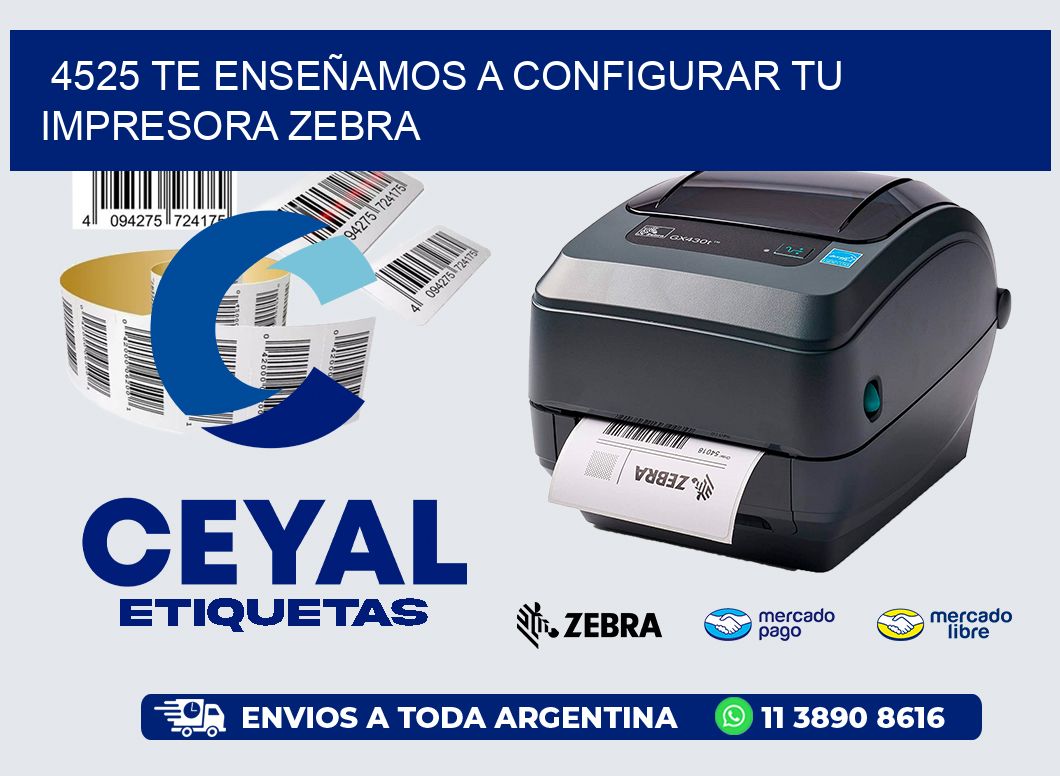 4525 TE ENSEÑAMOS A CONFIGURAR TU IMPRESORA ZEBRA