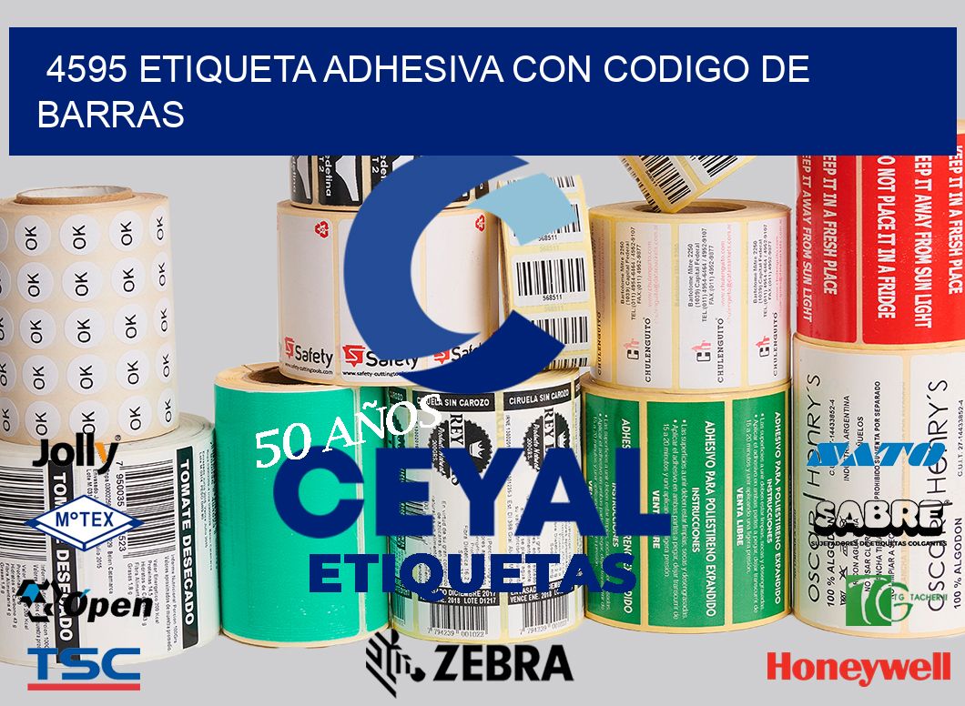 4595 ETIQUETA ADHESIVA CON CODIGO DE BARRAS