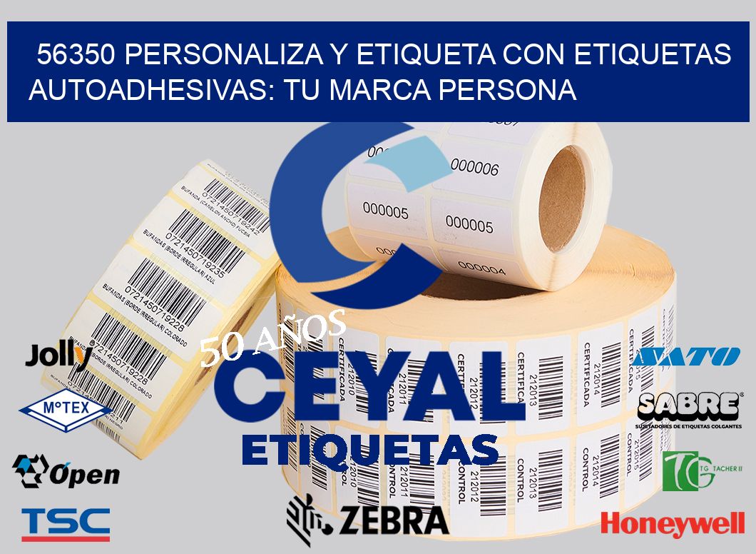 56350 Personaliza y Etiqueta con Etiquetas Autoadhesivas: Tu Marca Persona