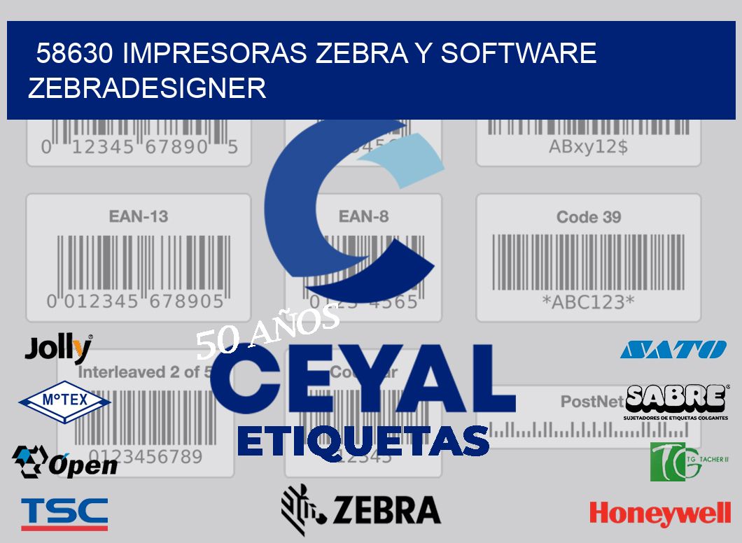 58630 Impresoras Zebra y Software zebradesigner