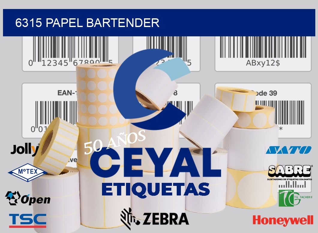 6315 PAPEL BARTENDER