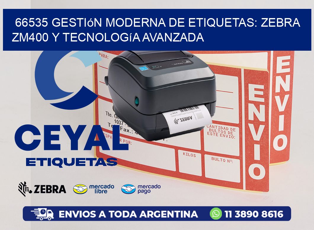 66535 Gestión Moderna de Etiquetas: Zebra ZM400 y Tecnología Avanzada