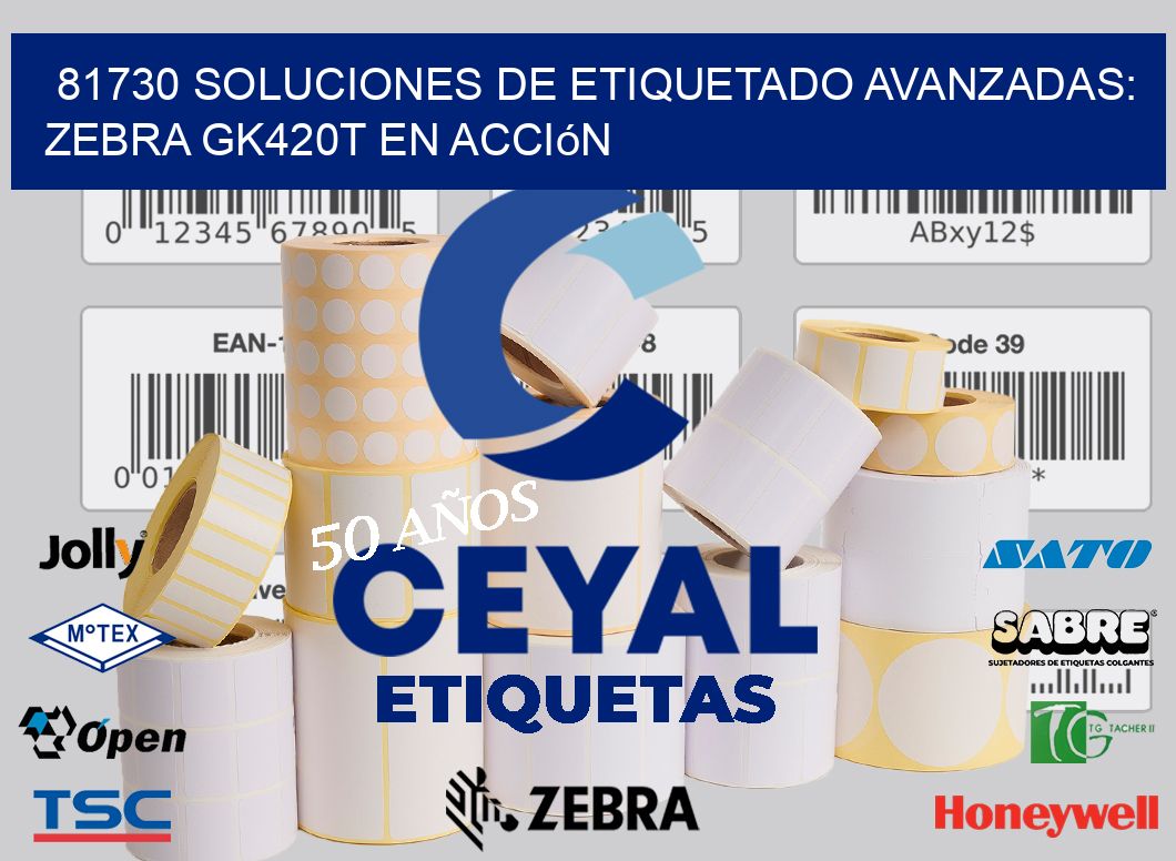 81730 Soluciones de Etiquetado Avanzadas: Zebra GK420T en Acción