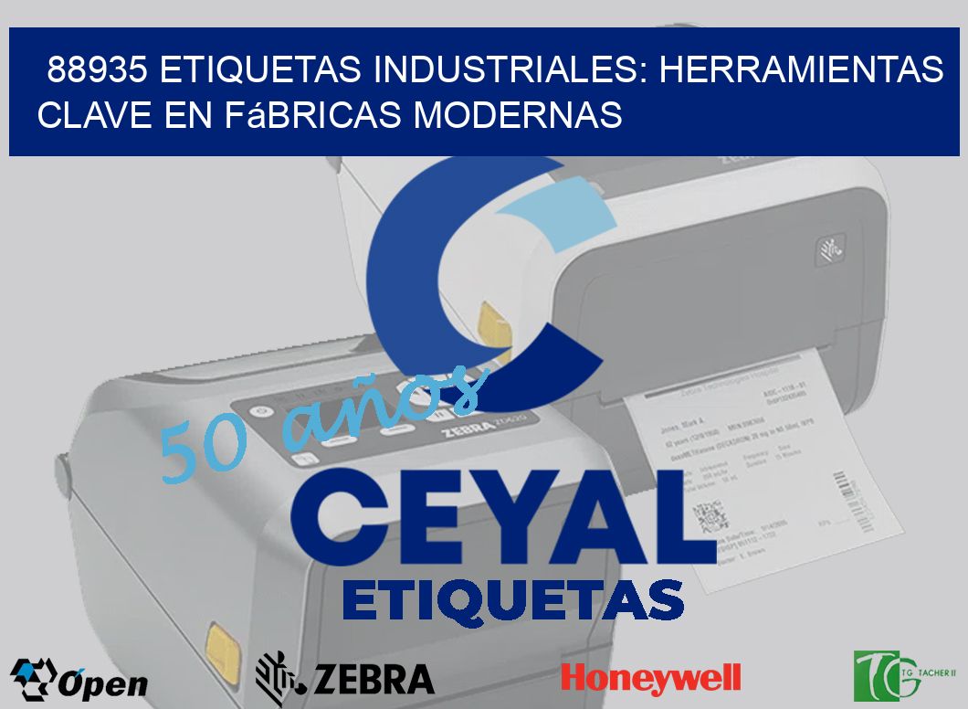 88935 Etiquetas Industriales: Herramientas Clave en Fábricas Modernas