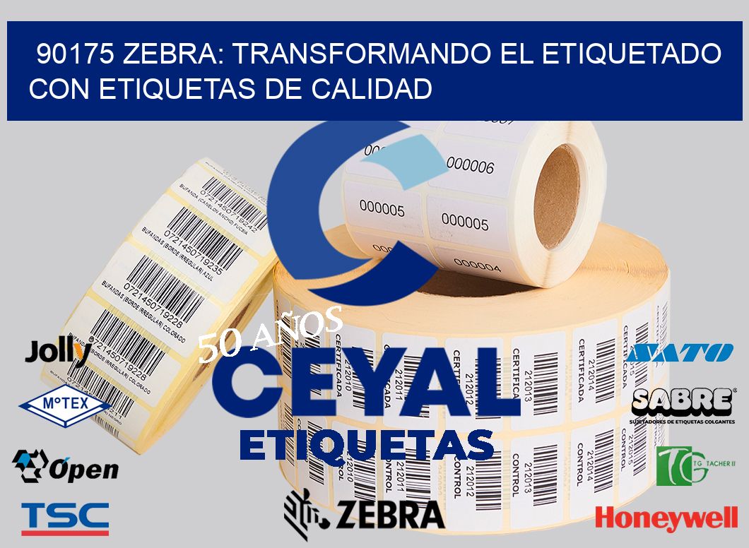 90175 Zebra: Transformando el Etiquetado con Etiquetas de Calidad