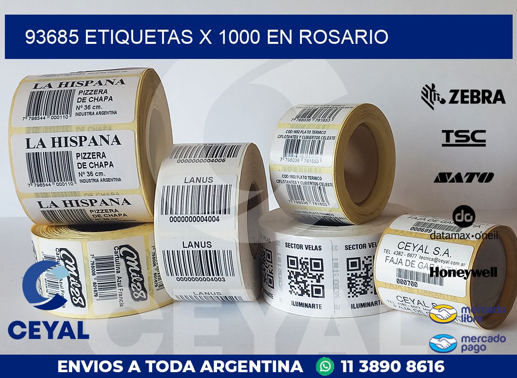 93685 ETIQUETAS X 1000 EN ROSARIO