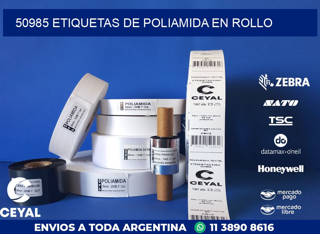 50985 ETIQUETAS DE POLIAMIDA EN ROLLO