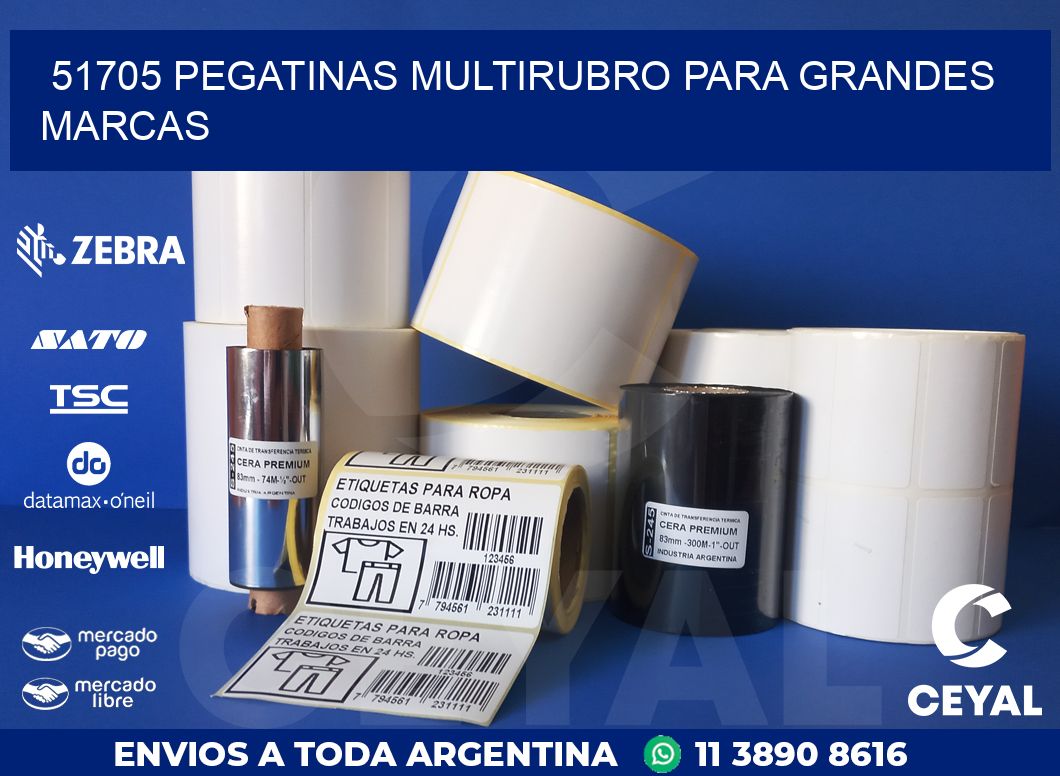 51705 PEGATINAS MULTIRUBRO PARA GRANDES MARCAS