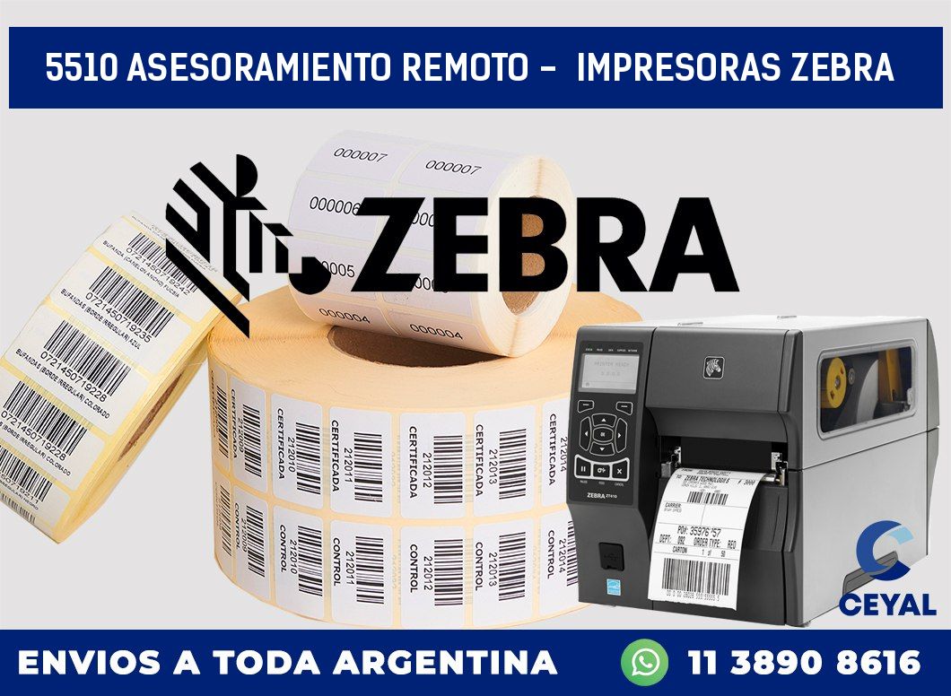 5510 ASESORAMIENTO REMOTO -  IMPRESORAS ZEBRA