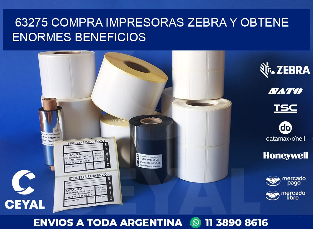 63275 COMPRA IMPRESORAS ZEBRA Y OBTENE ENORMES BENEFICIOS