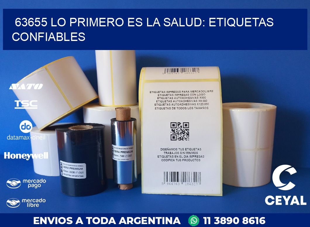 63655 LO PRIMERO ES LA SALUD: ETIQUETAS CONFIABLES