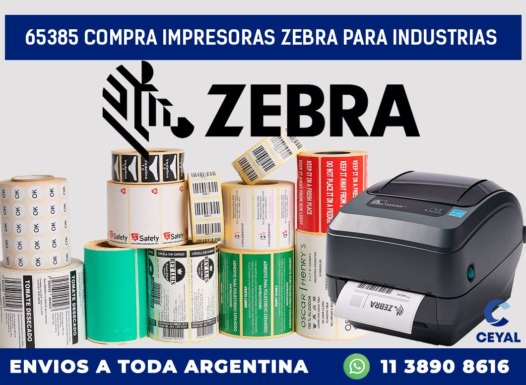 65385 COMPRA IMPRESORAS ZEBRA PARA INDUSTRIAS