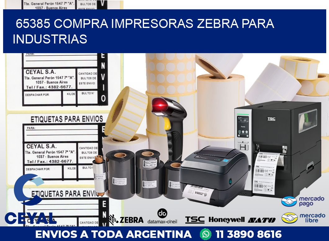 65385 COMPRA IMPRESORAS ZEBRA PARA INDUSTRIAS