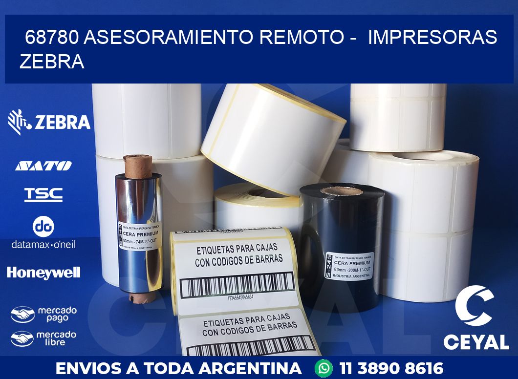 68780 ASESORAMIENTO REMOTO -  IMPRESORAS ZEBRA