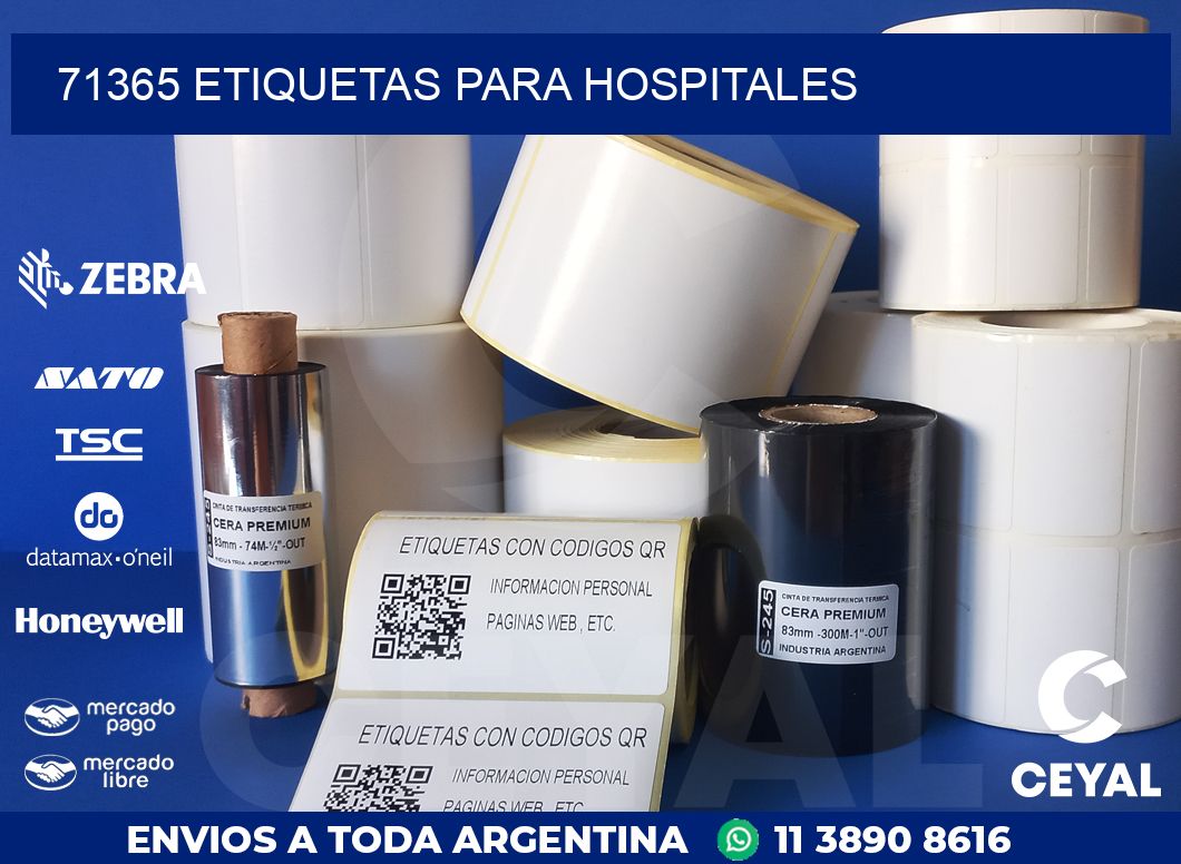 71365 ETIQUETAS PARA HOSPITALES