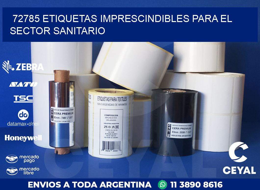 72785 ETIQUETAS IMPRESCINDIBLES PARA EL SECTOR SANITARIO