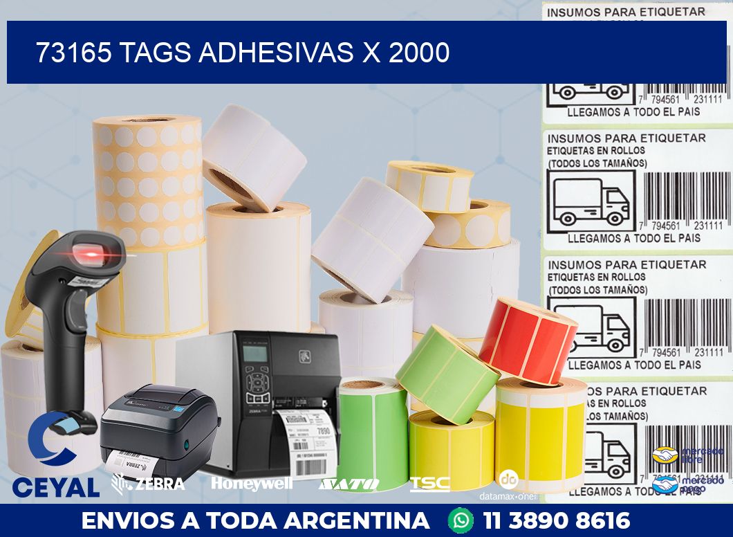 73165 TAGS ADHESIVAS X 2000