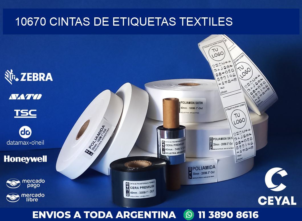 10670 CINTAS DE ETIQUETAS TEXTILES