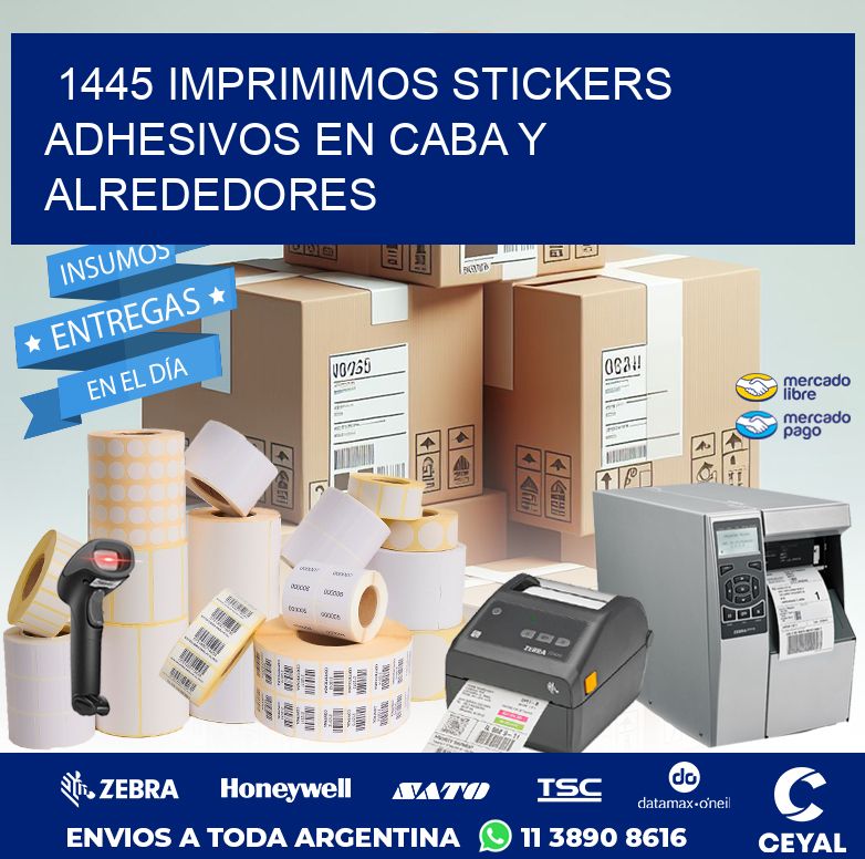 1445 IMPRIMIMOS STICKERS ADHESIVOS EN CABA Y ALREDEDORES